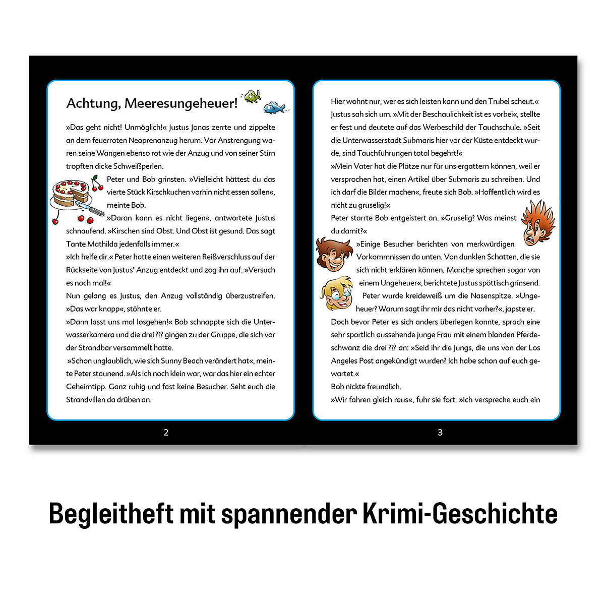 Krimi-Puzzle: Die drei  Kids 150 Teile - Unterwasserabenteuer