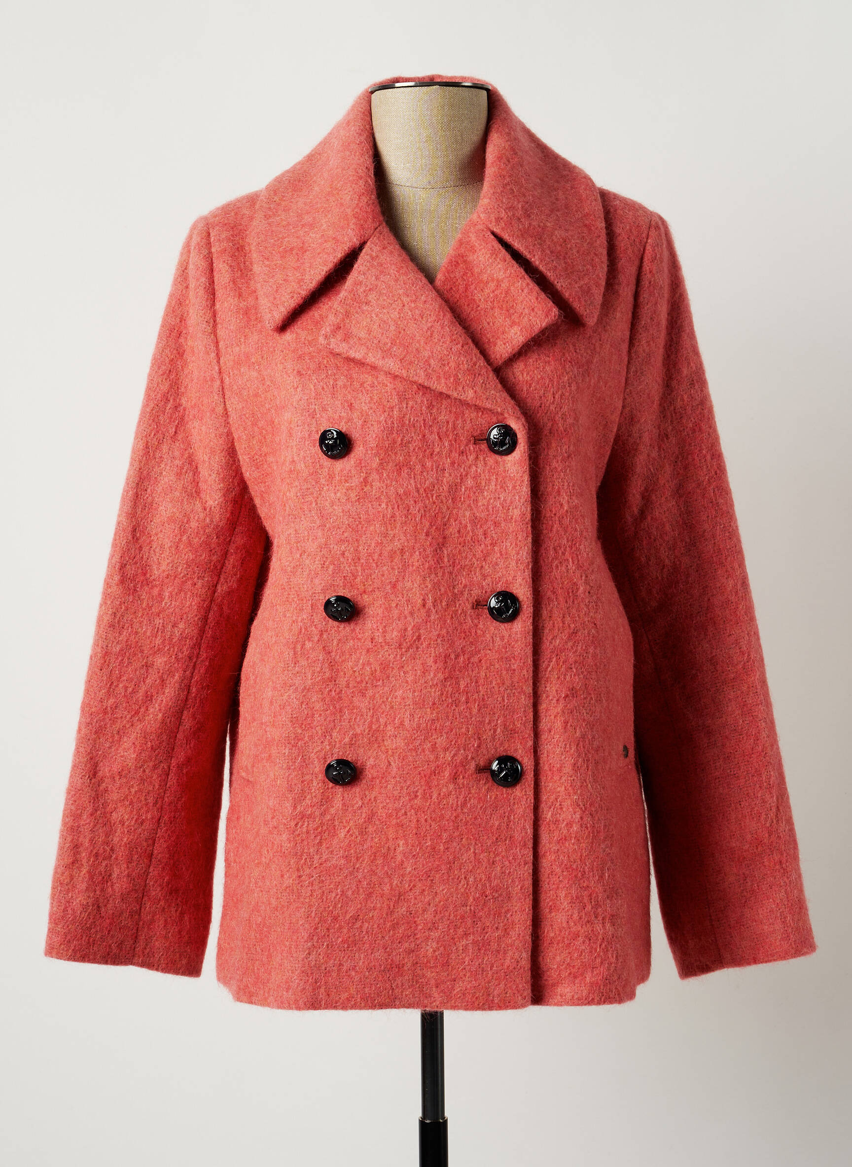 Mat De Misaine Manteaux Courts Femme couleur rose