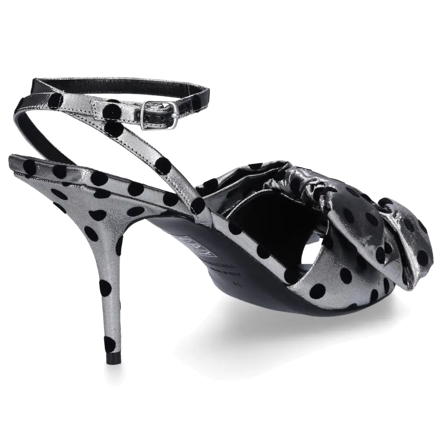Balenciaga - Sandalen KNIFE BOW SANDAL Materialmix - silber