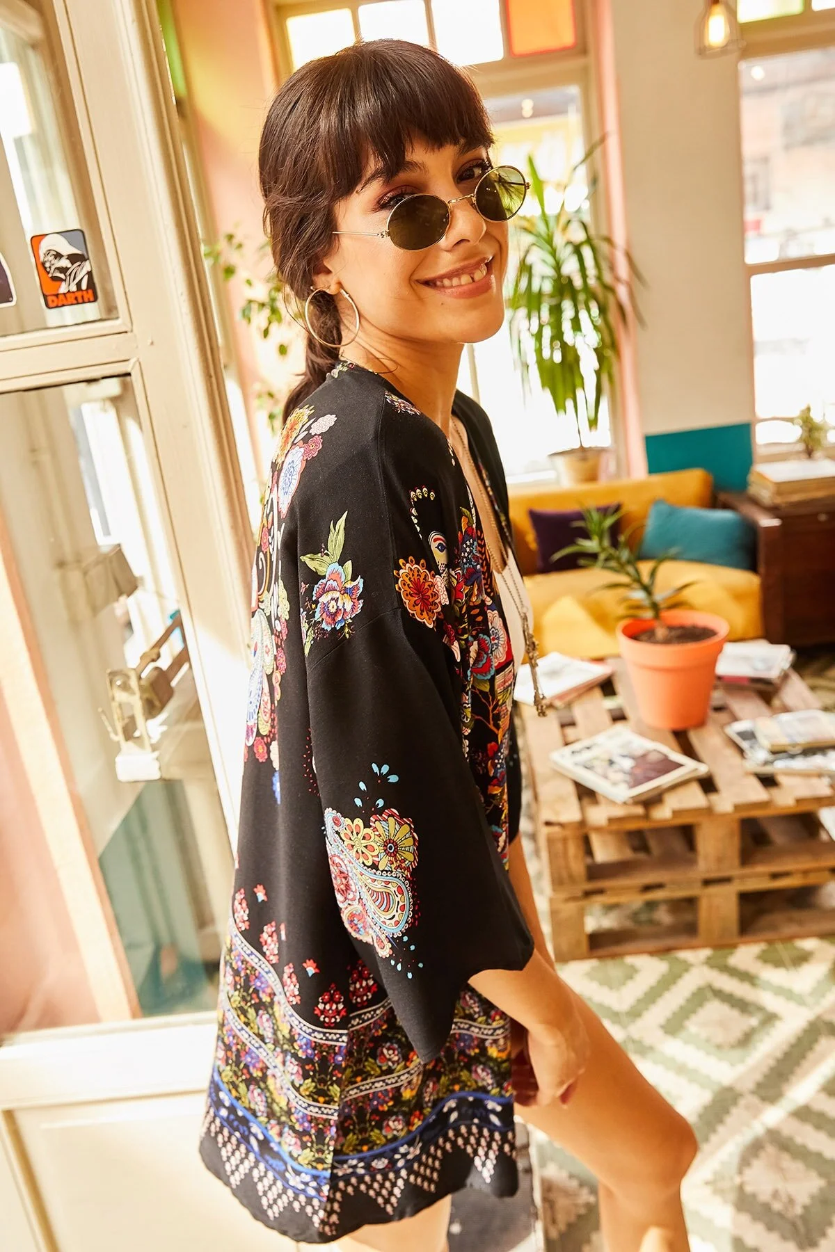 Olalook  Kimono & Kaftan - Mehrfarbig - Oversized