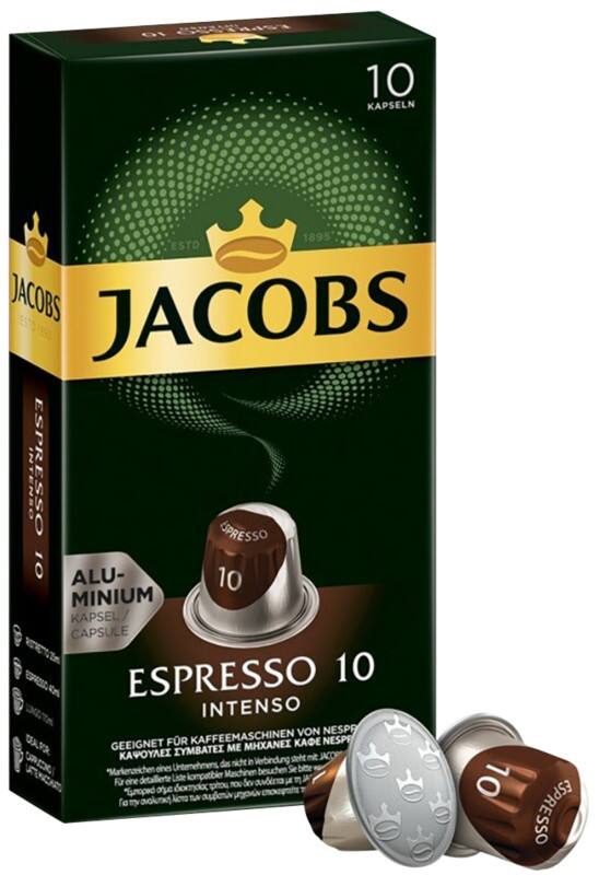 Jacobs Espresso 10 Intenso Kaffeekapseln 10 Stück à 5.2 g