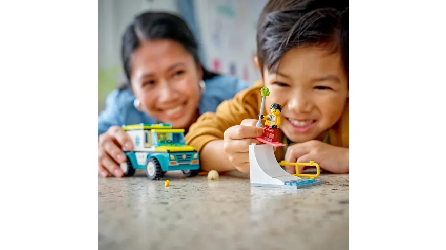 LEGO City 60403 Rettungswagen und Snowboarder