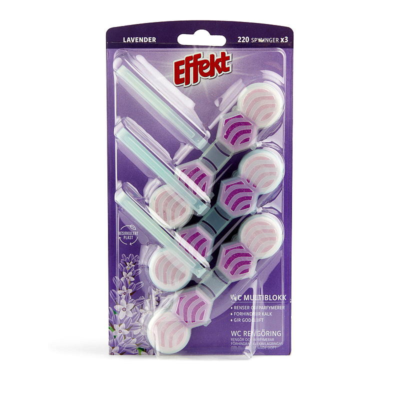 Effekt WC blokk 3-pk Lavender Effekt