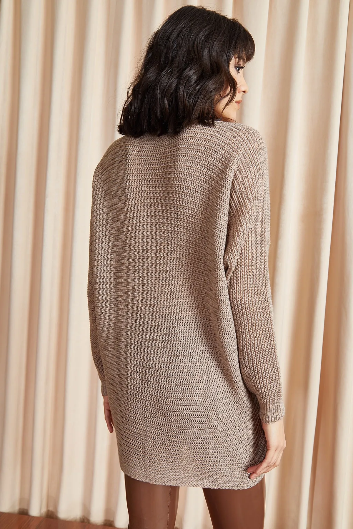 Olalook  Damen Nerz Thessaloniki Casual Strickpullover KZK-19000051