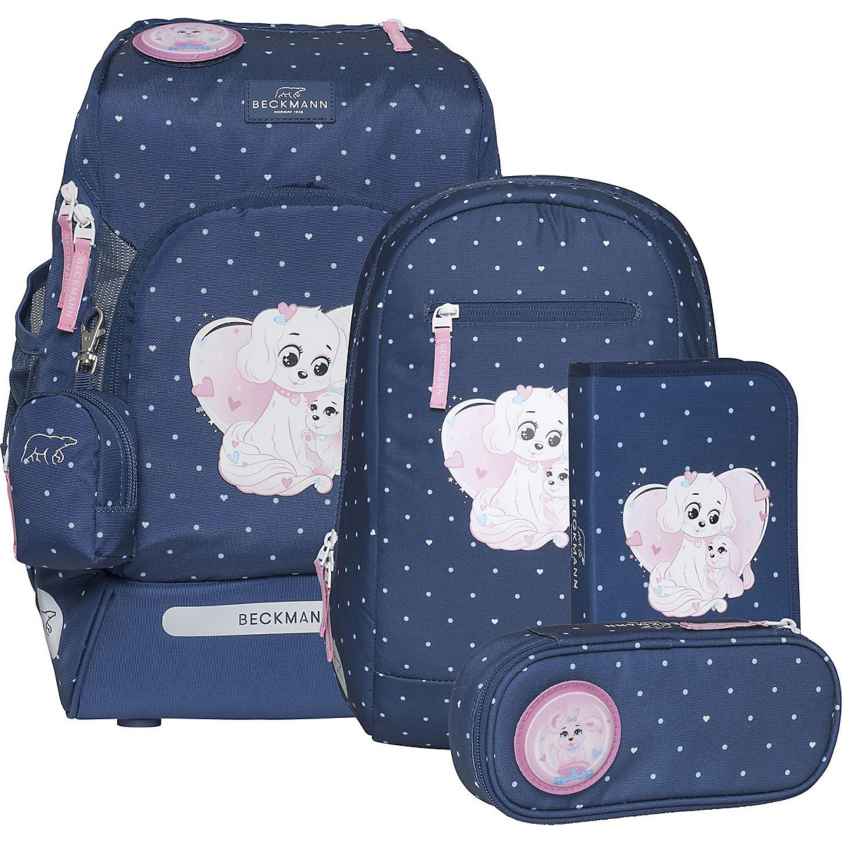 Schulrucksackset ACTIVE AIR FLX Pet Friends Blue, 6-tlg. (2023)