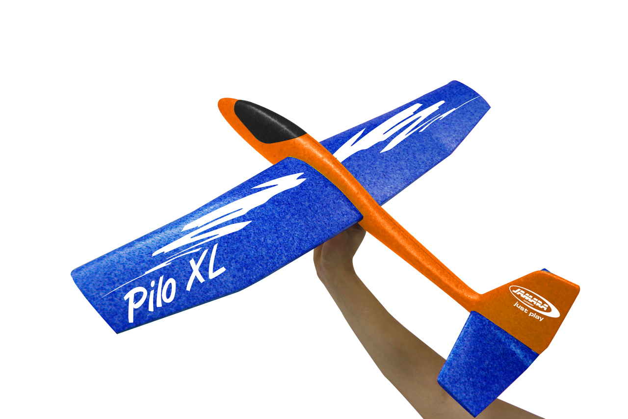 Jamara e.K. JAMARA Pilo XL Schaumwurfgleiter EPP Tragfläche blau Rumpf orange