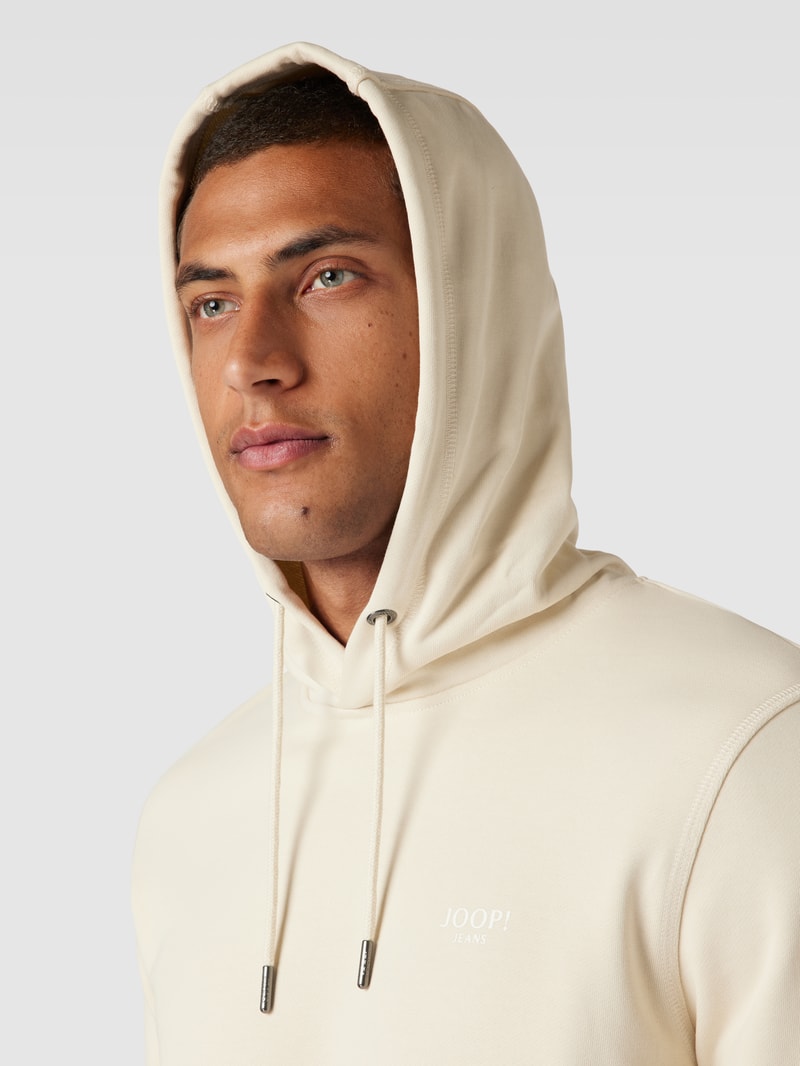 Hoodie mit Kapuze Modell 'SAMUEL' in weiß