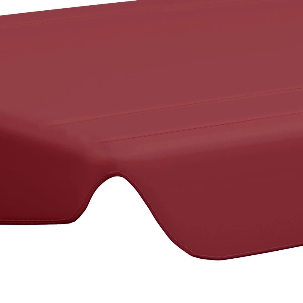 vidaXL Hollywoodschaukel Ersatzdach Stoff für Hollywoodschaukel Weinrot 150 130x70 105 cm Vol