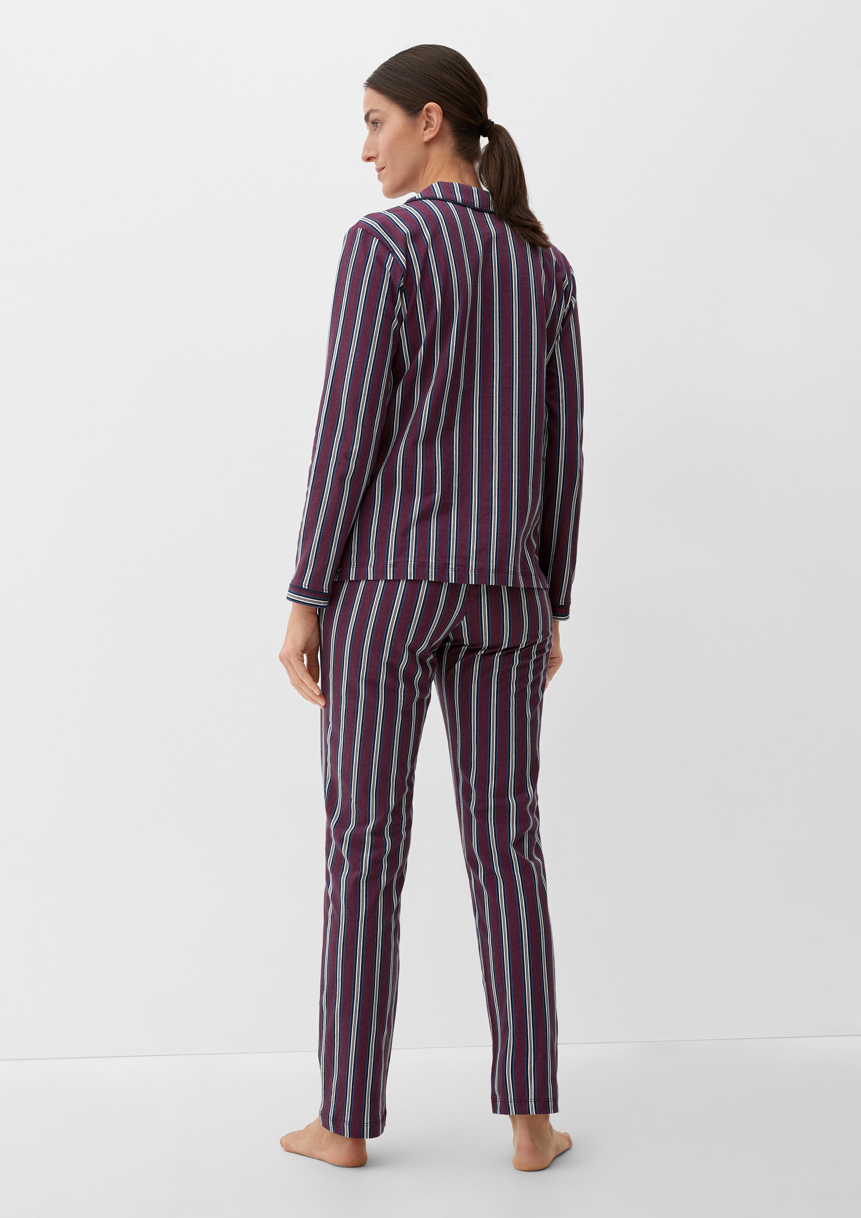 Langer Pyjama mit Print  6007471-48G1