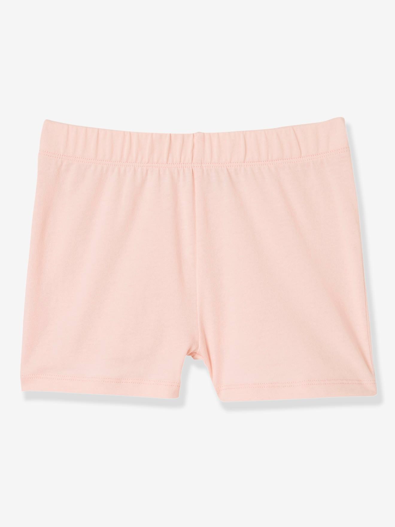 Vertbaudet 2er-Pack Mädchen Shortys Oeko-Tex - grau meliert+schwarz