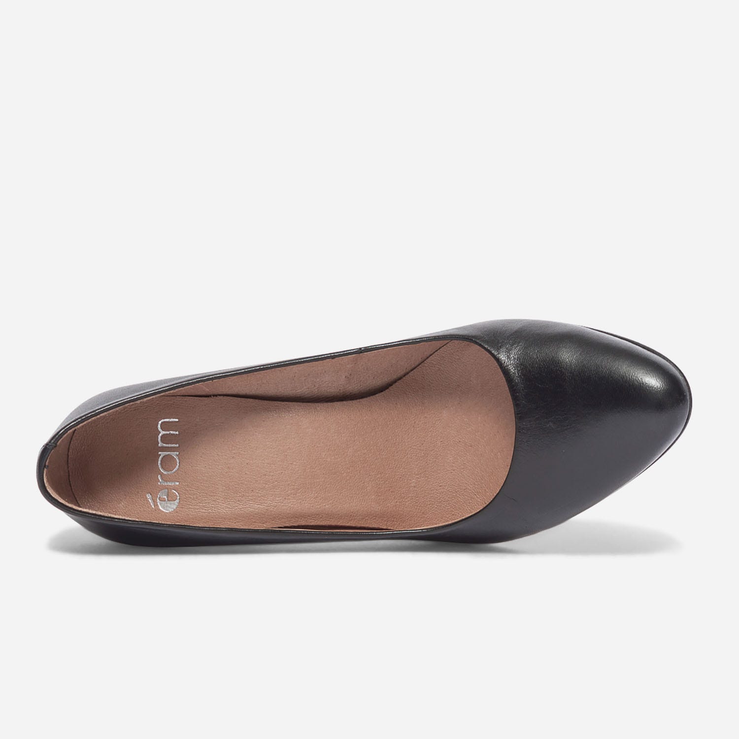 Escarpin noir en cuir