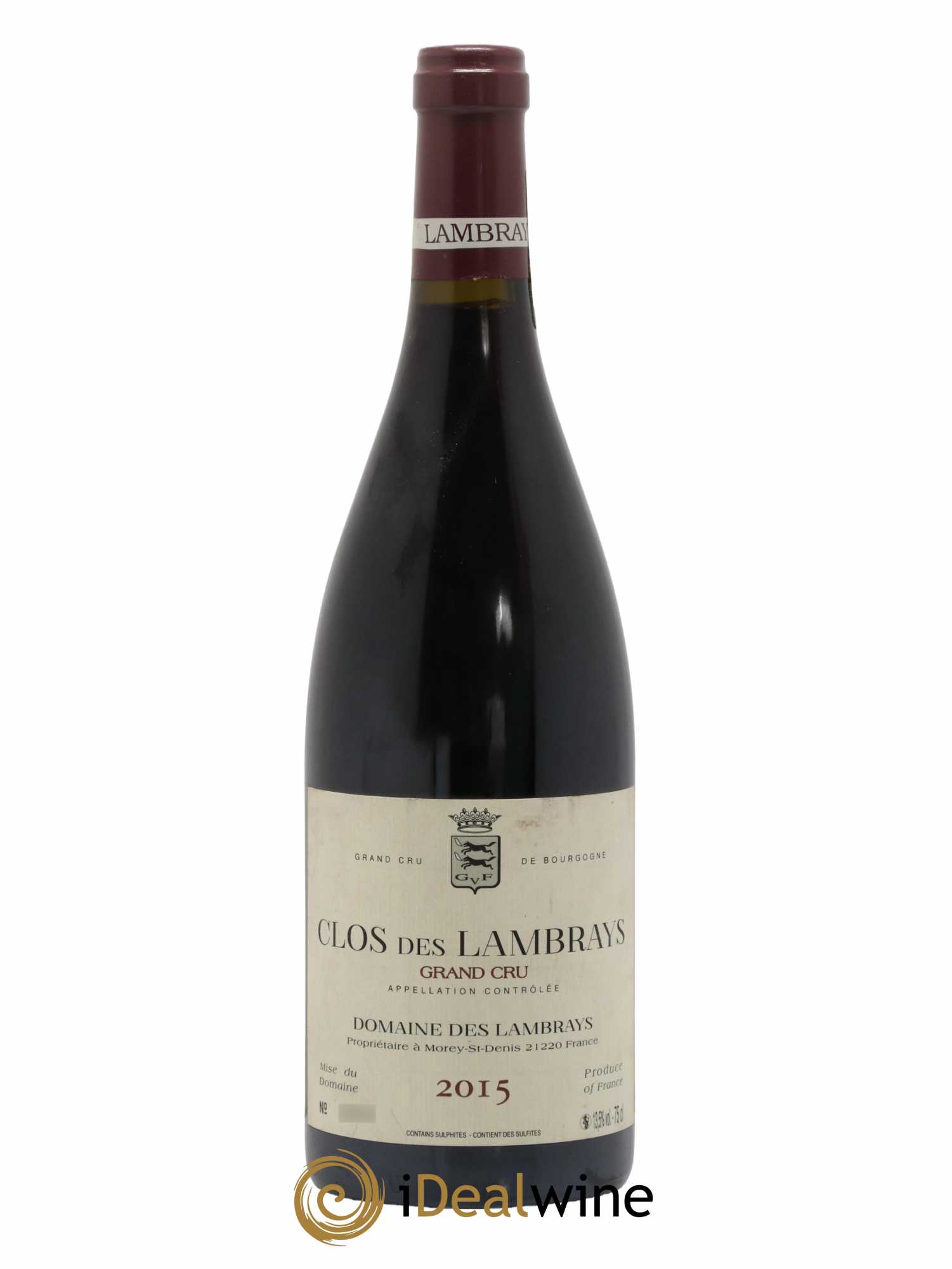Clos des Lambrays Grand Cru Domaine des Lambrays  2015 - Lot de 1 Bouteille