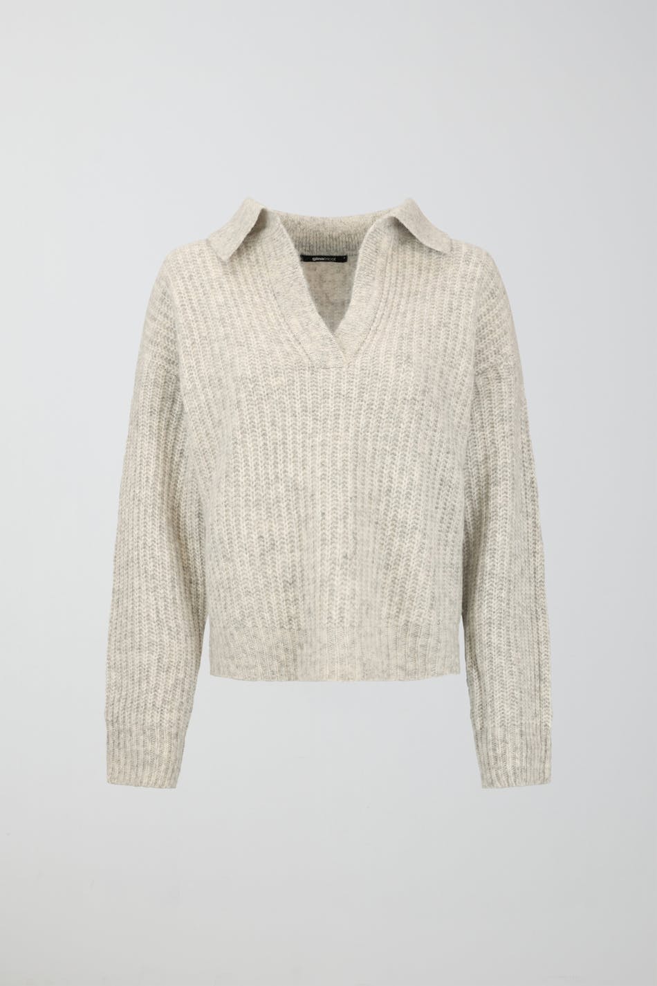 Collar knitted sweater