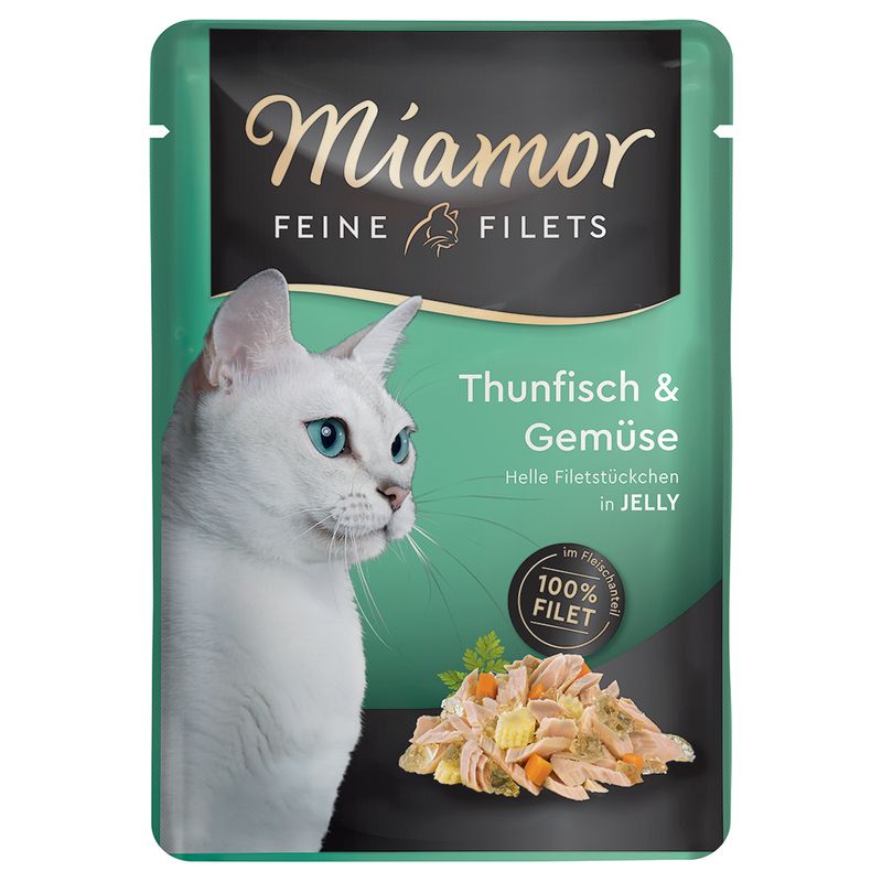 Sparpaket Miamor Feine Filets in Jelly Pouch 24 x 100 g | bitiba