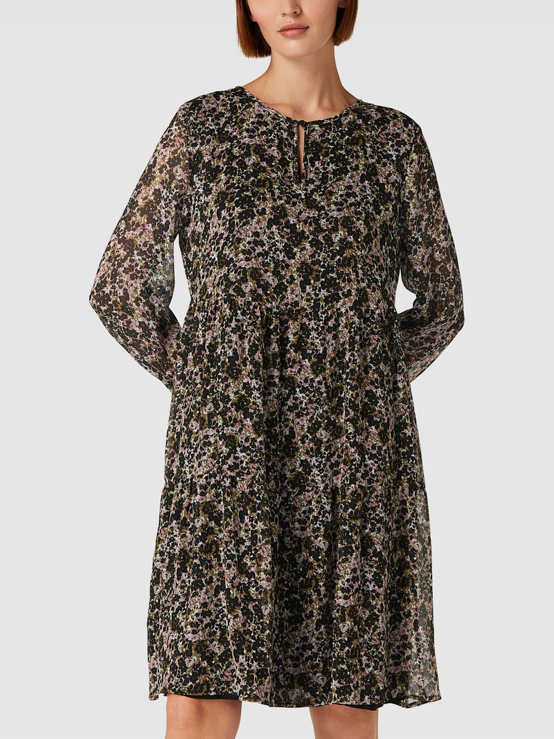 Kleid mit Allover-Muster in grün