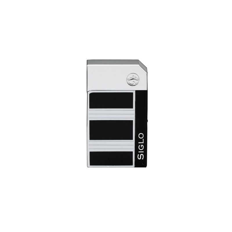 Zigarrenfeuerzeug der Marke Siglo, Chrome Lighter High Altitude Obsidian Chrome