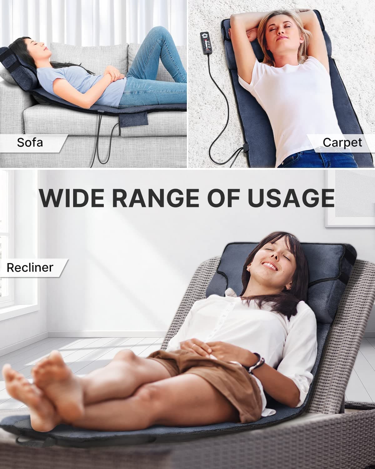 Massagematte mit Wärmefunktion