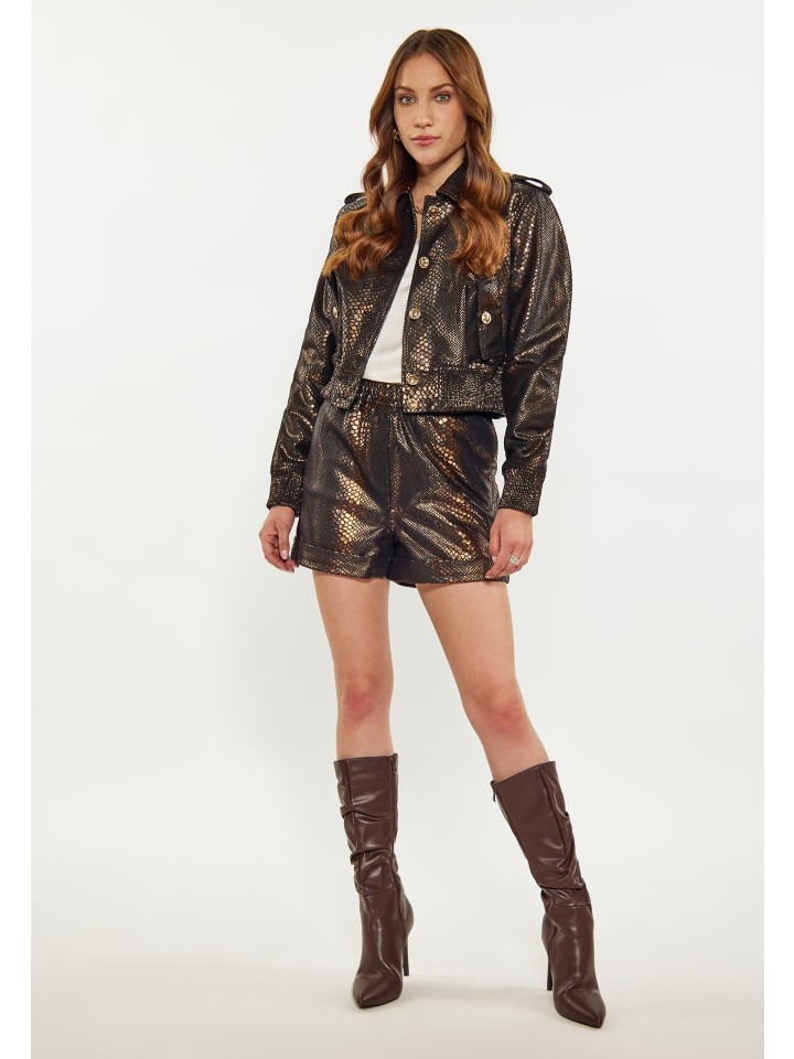 faina Shorts in Schwarz Kupfer günstig kaufen