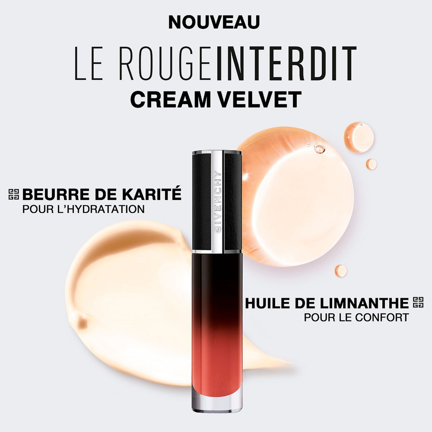 Givenchy Le Rouge Interdit Cream Velvet Rouge à Lèvres Mat Longue Tenue