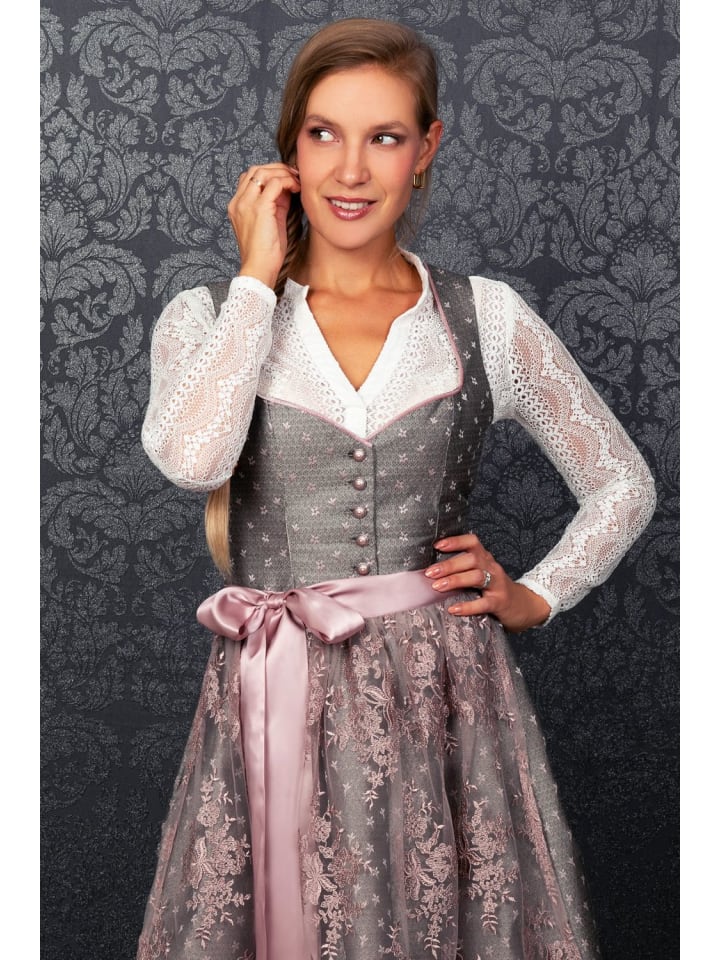 Edelnice Midi Dirndl Claire in silber, rosé günstig kaufen