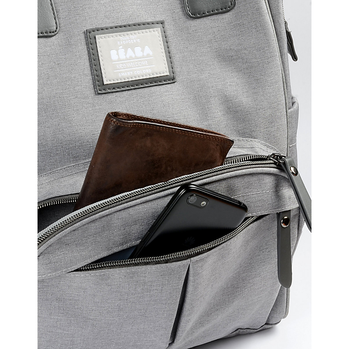 Wickeltasche Wellington - Graumeliert