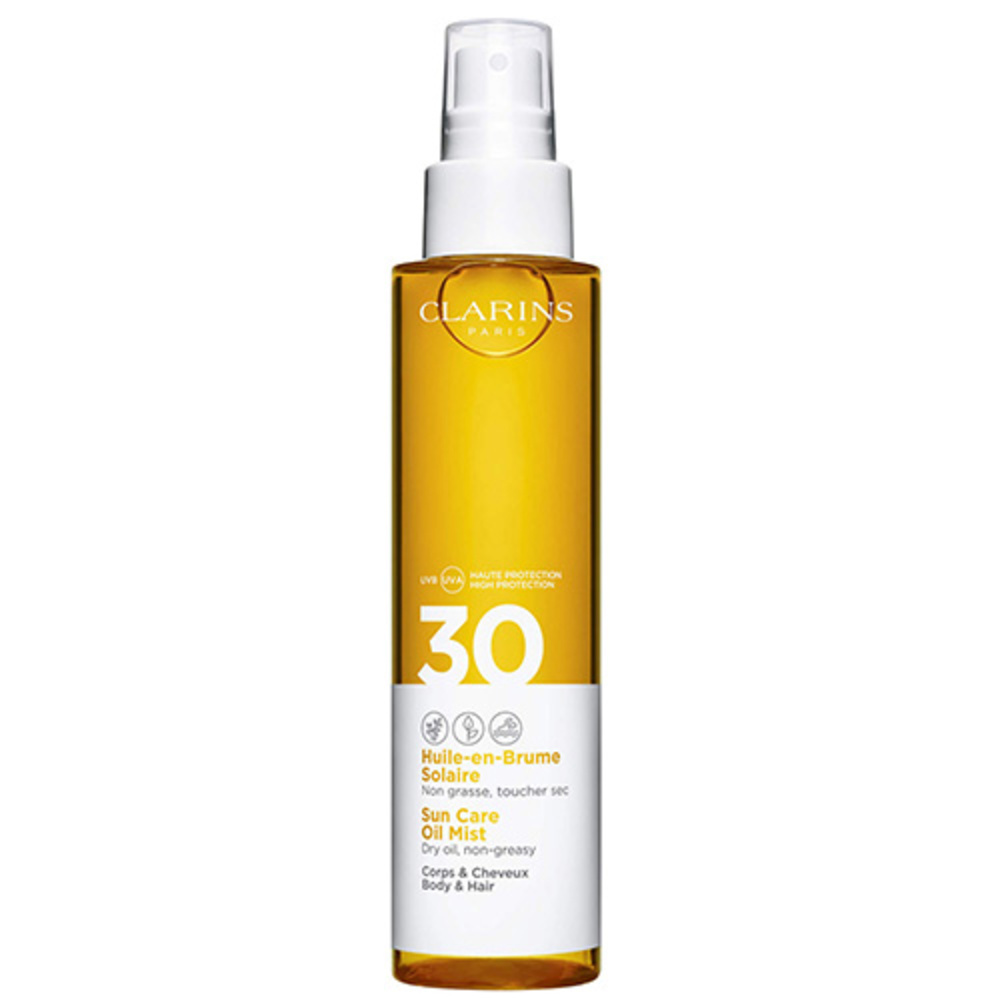 Clarins Huile-en-Brume Solaire Corps UVA/UVB 30 Crème solaire enrichie en antioxydants
