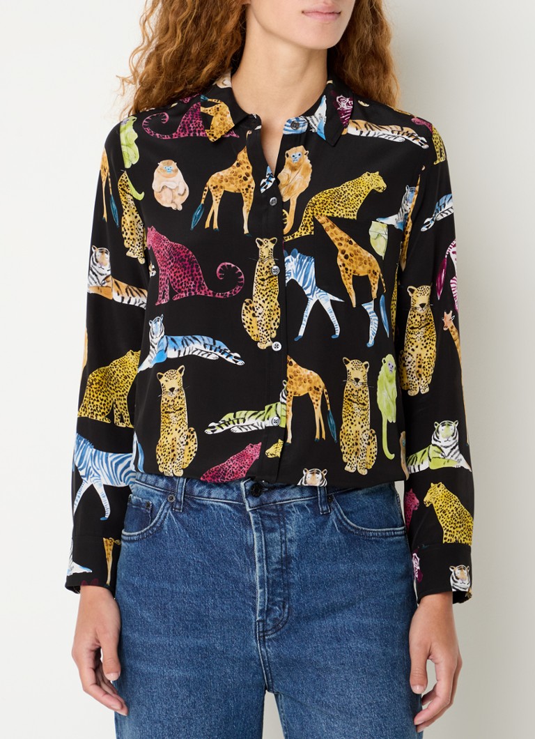 Blusa de seda Rails Kate com estampa