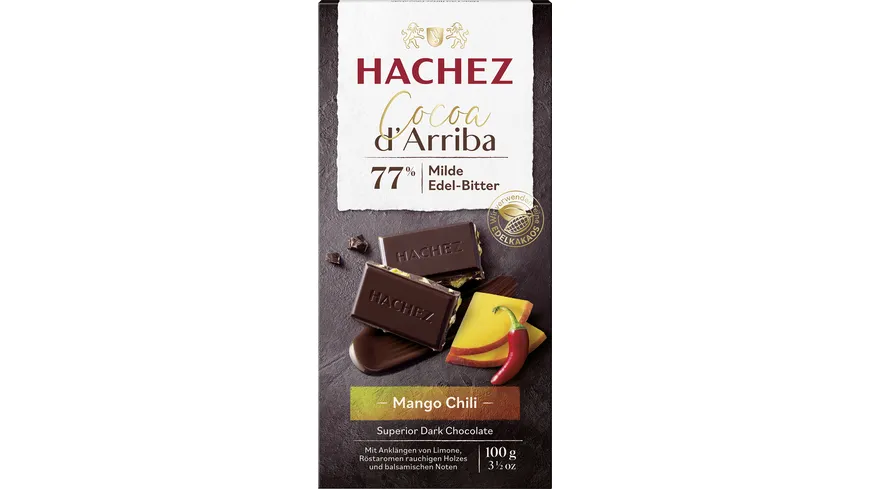 Hachez Cocoa d´Arriba Tafel Mango Chili 100 g
