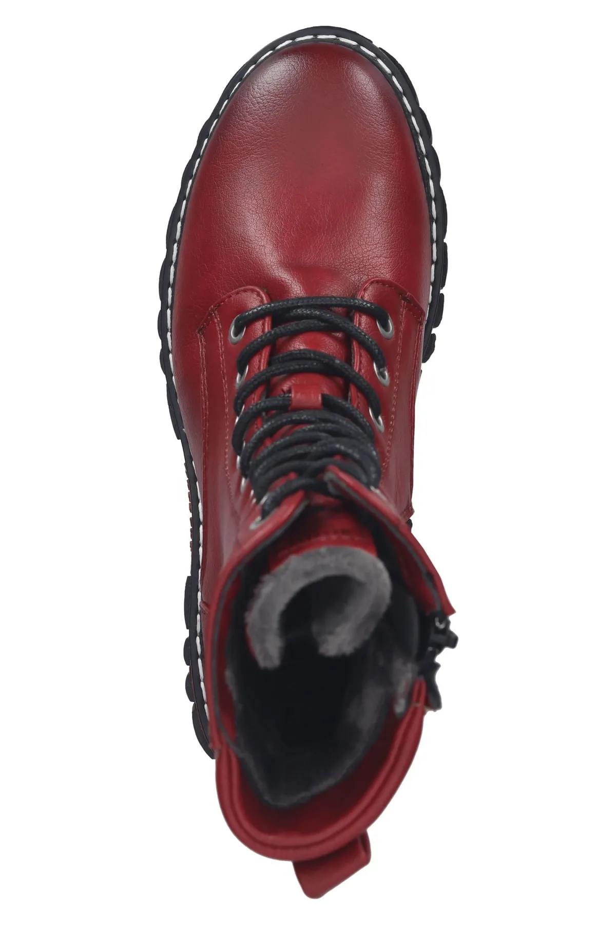 Mustang  Stiefelette - Rot - Blockabsatz