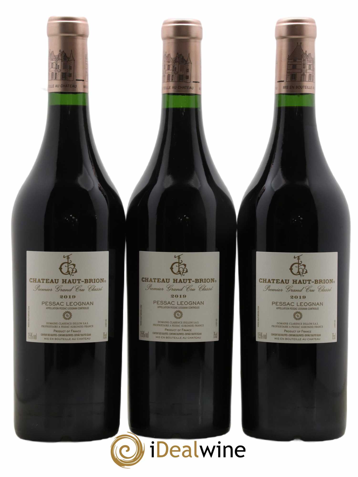 Château Haut Brion 1er Grand Cru Classé  2019 - Lot de 6 Bouteilles