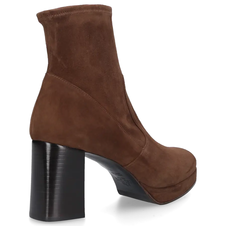 Truman's - Plateaustiefeletten 8242 Veloursleder - braun