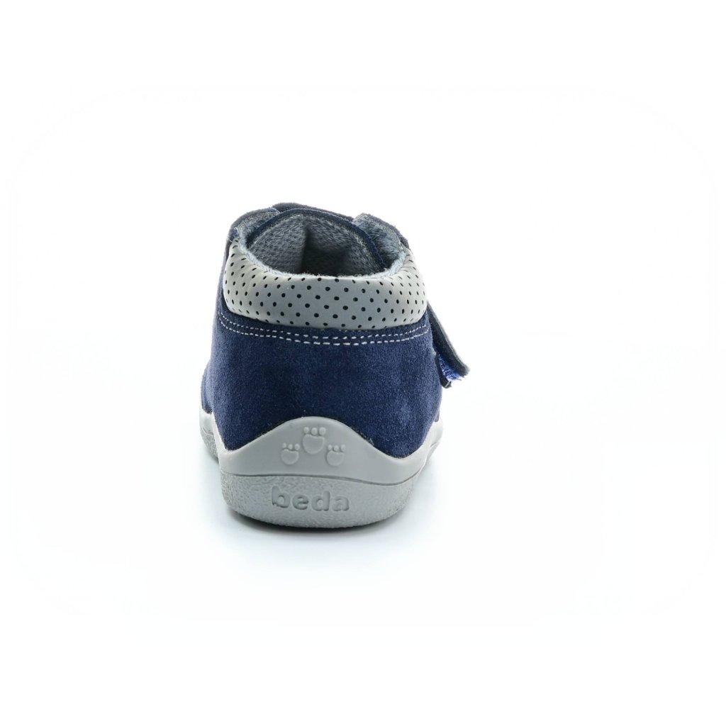 Beda Lucas mit Membran (BF 0001/W/M/02) dunkelblaue Barfuß-Stiefeletten