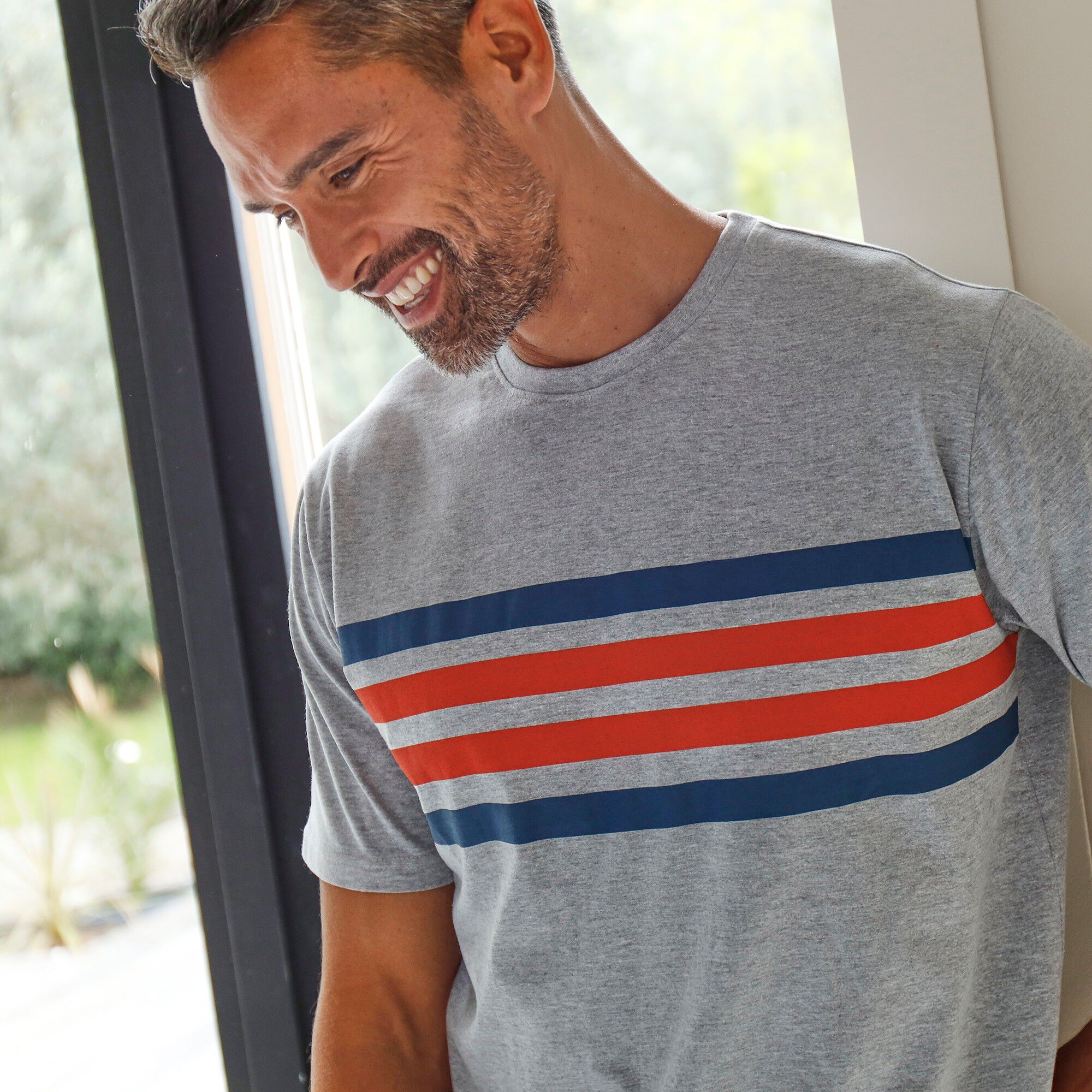 Tee-shirt pyjama manches courtes rayures