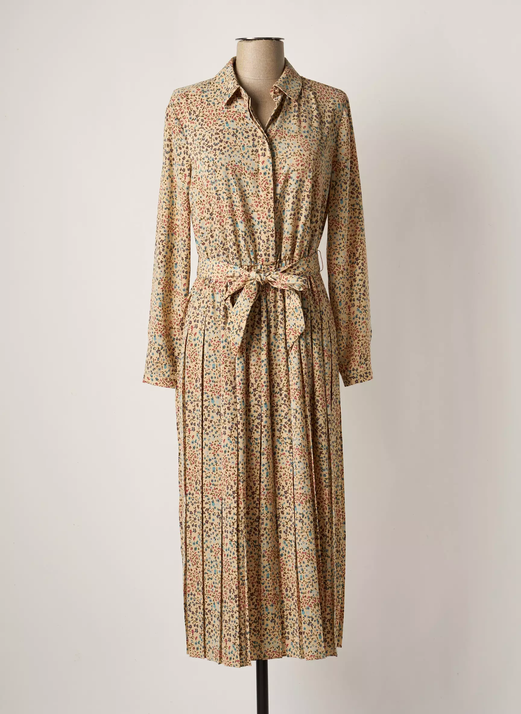 Yaya Robes Longues Femme couleur beige