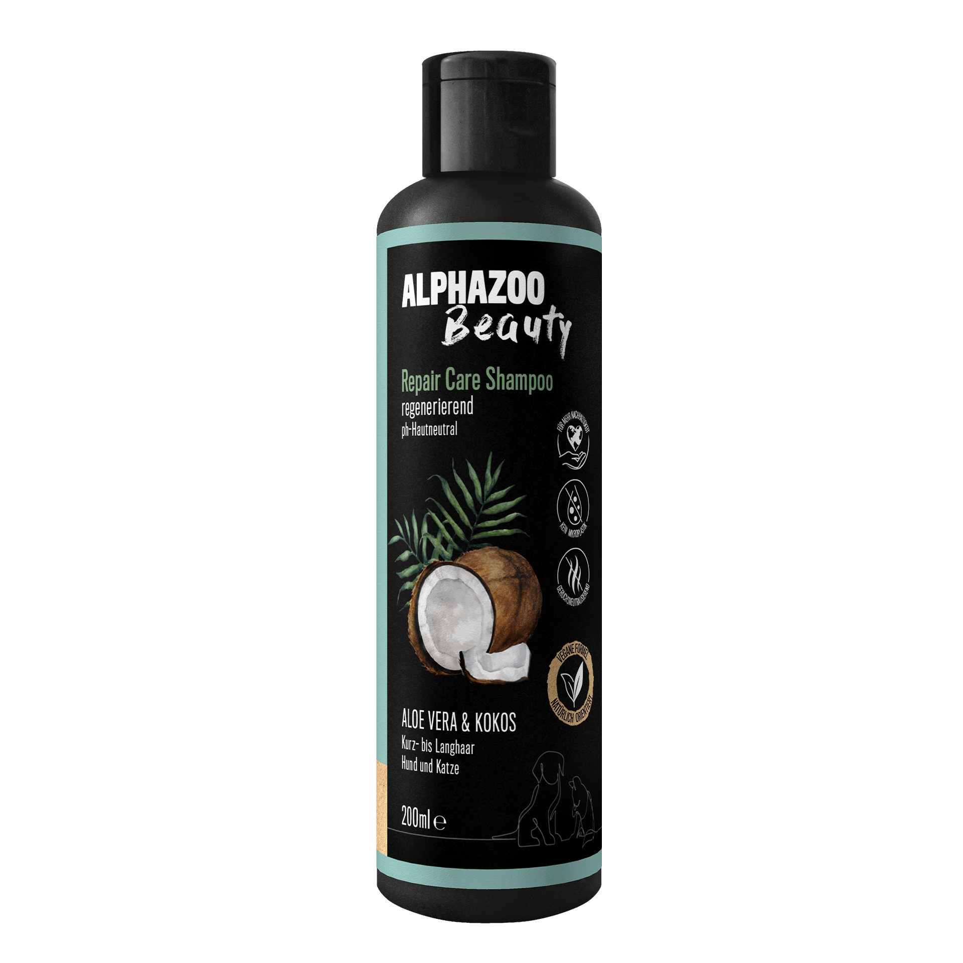 ALPHAZOO Fellpflege ALPHAZOO Repair-Care Shampoo für Hunde & Katzen