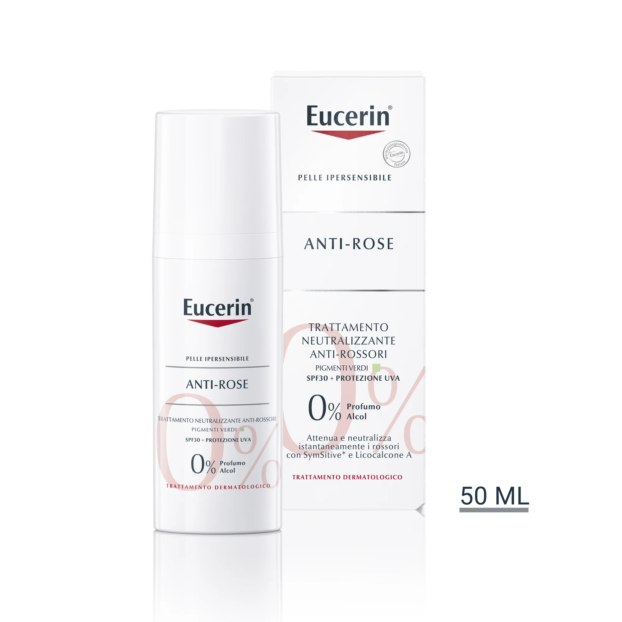 Tratamiento de día neutralizante anti-enrojecimiento para pieles hipersensibles con SPF 25 - Crema facial de día calmante