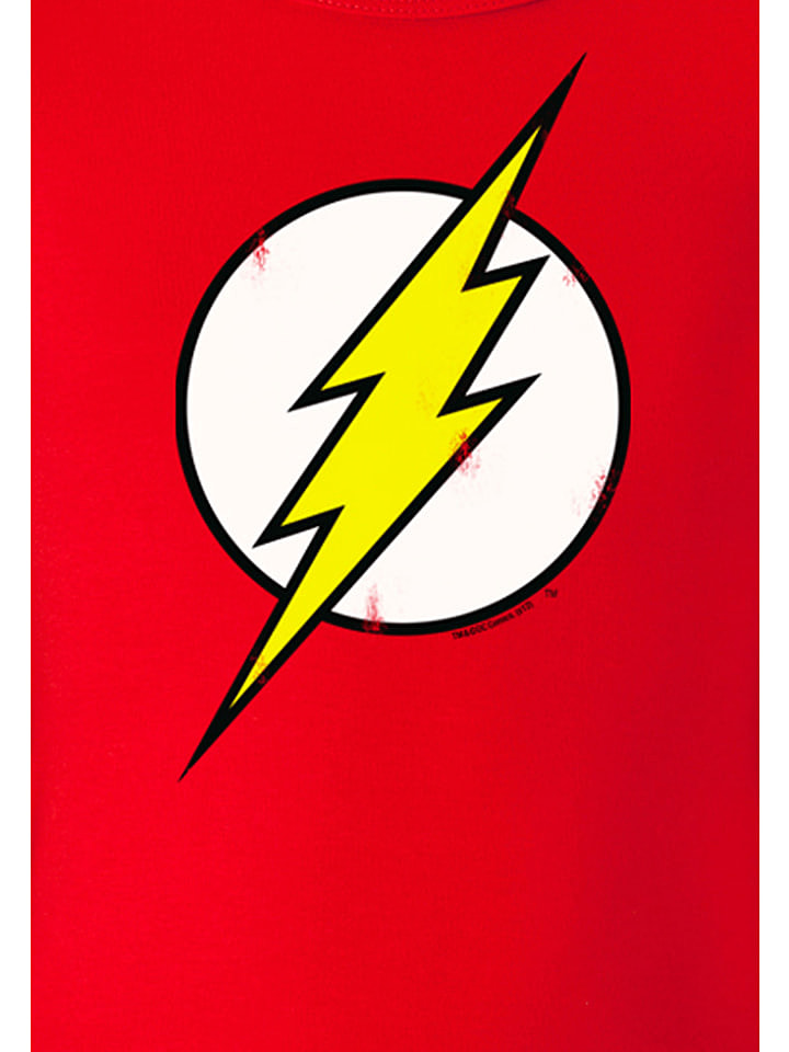 Logoshirt T-Shirt DC - Flash Logo in rot günstig kaufen 146/152