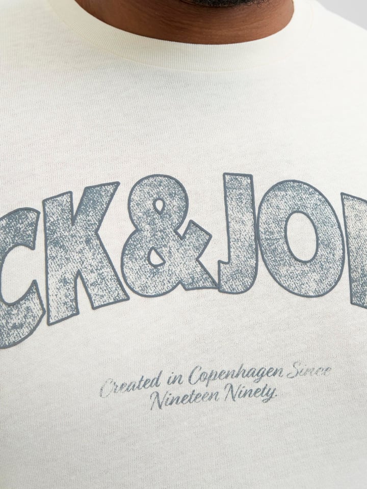 JACK & JONES PLUS T-shirt in Antique White günstig kaufen