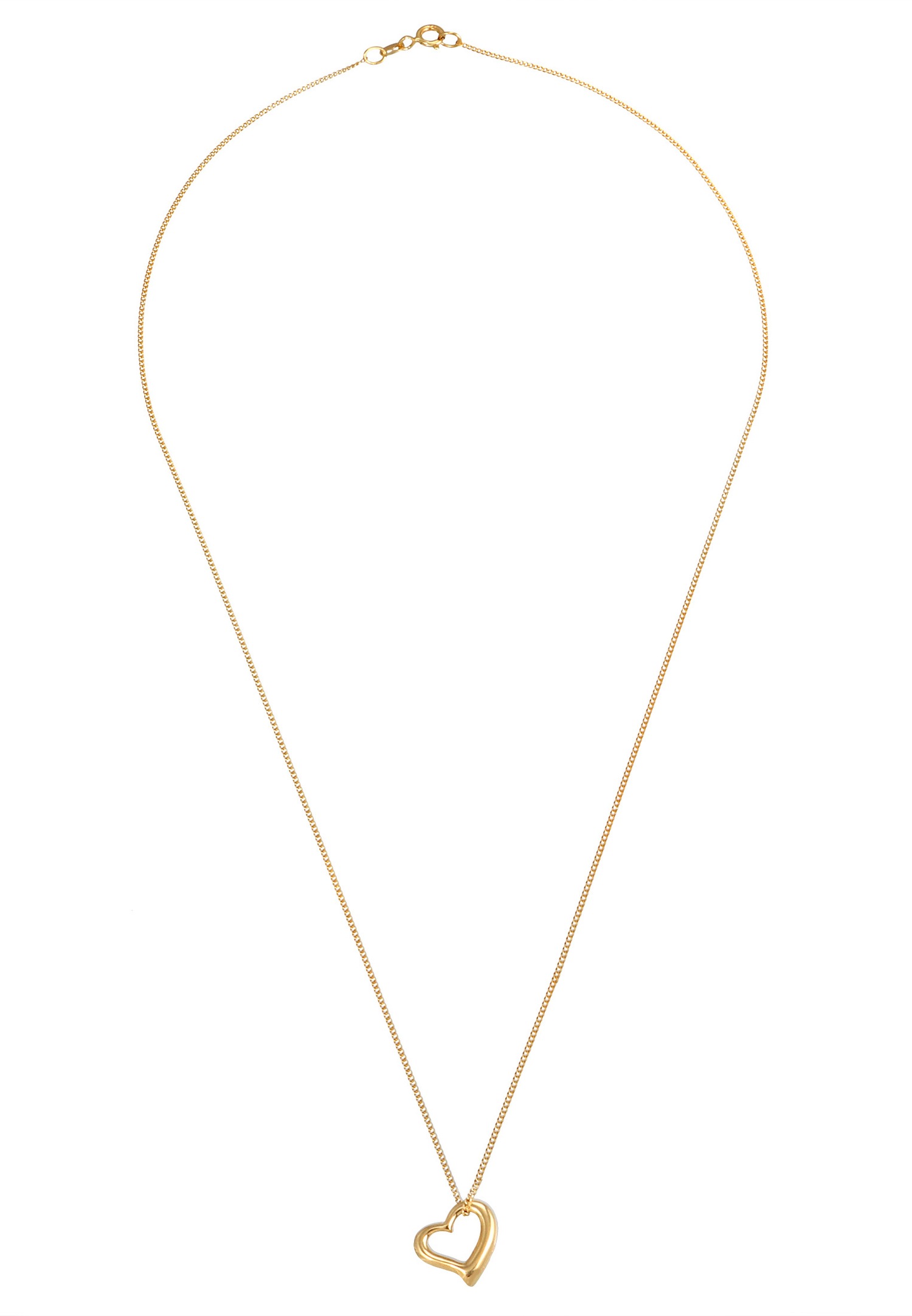 Elli Romantic Basic privjesak s izrezanim srcem od 925 sterling srebra