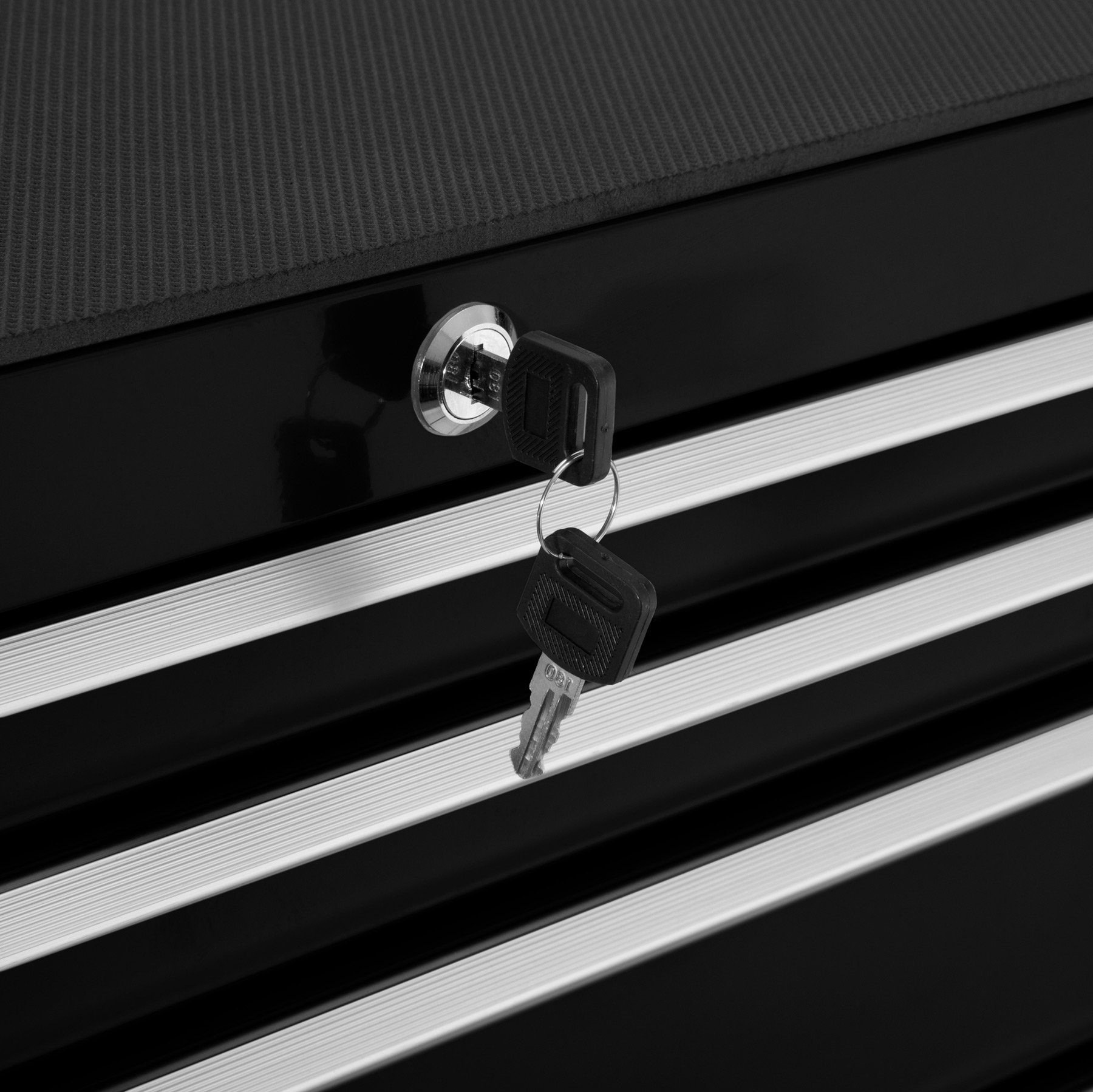 tectake Werkzeugwagen Werkzeugwagen mit 7 Schubladen, schwarz