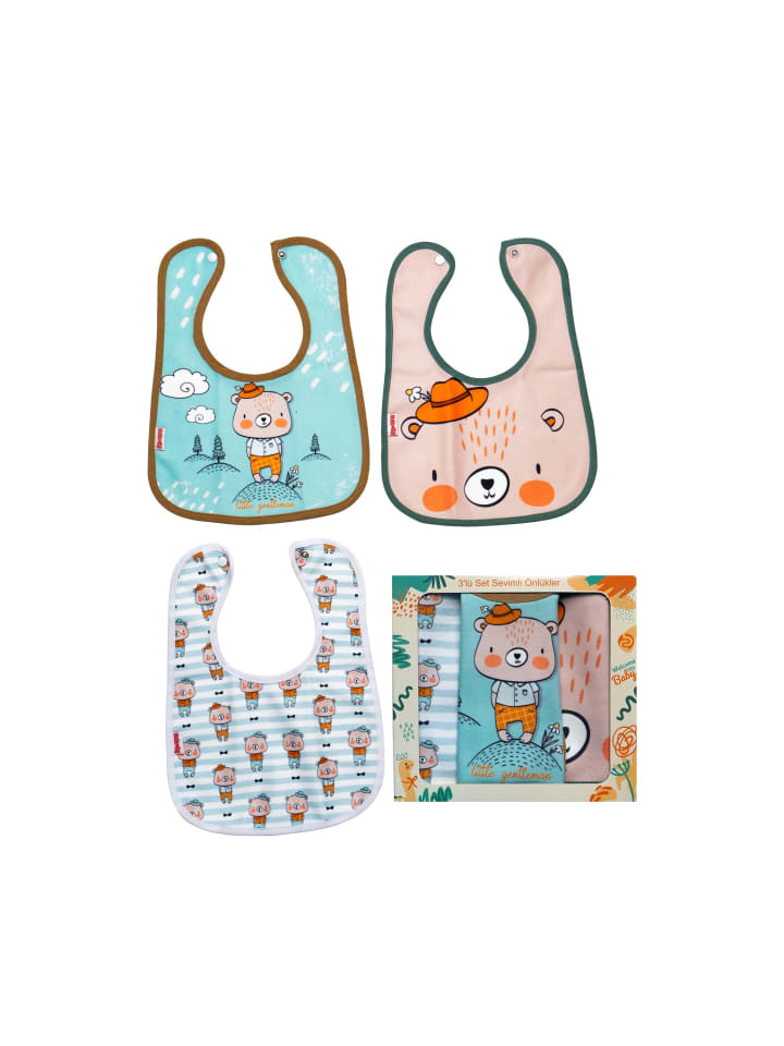 just2little 3er Set Lätzchen Unicorn in Grau günstig kaufen onesize