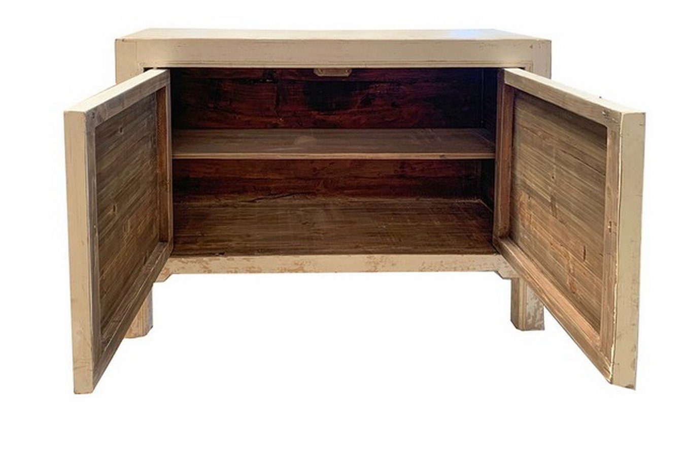 daslagerhaus living Bauernschrank Sideboard Shanxi weiß flower 130cm