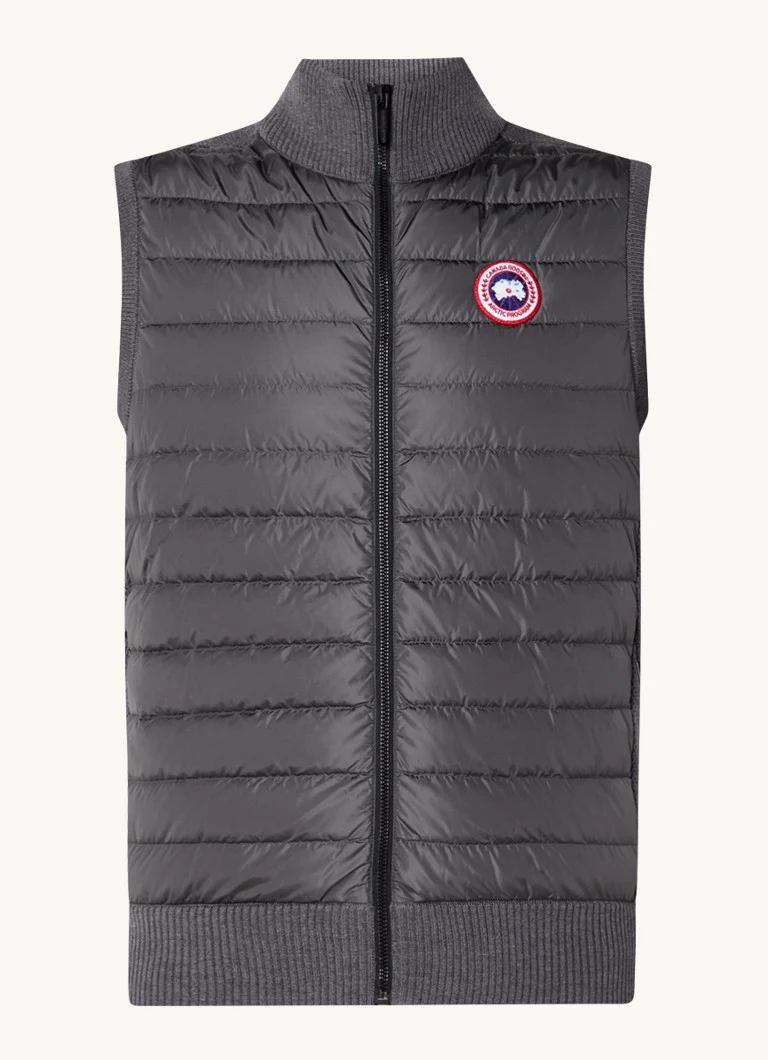 Canada Goose Hybridge fine-knit wool bodywarmer with quilted front