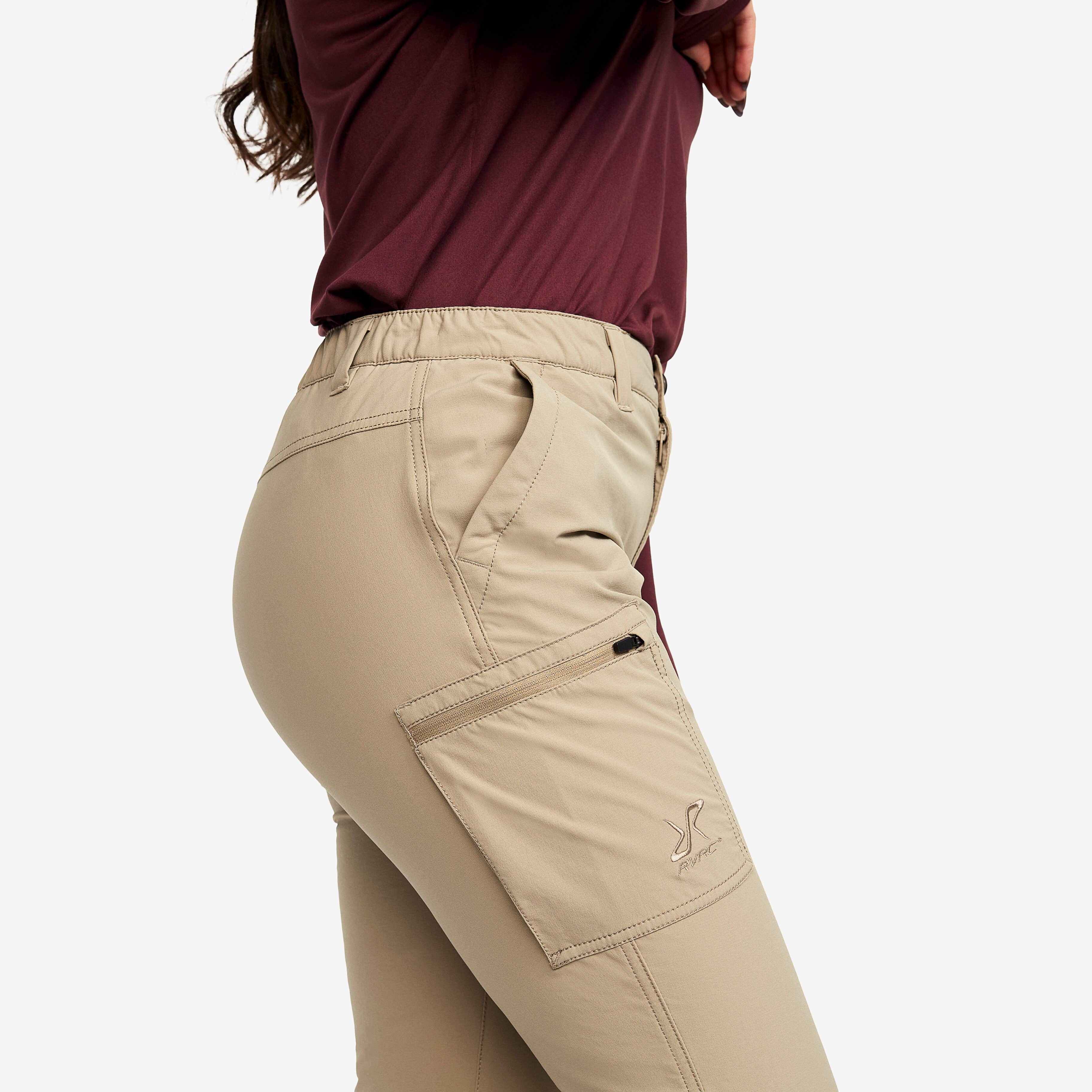 Loyal 3/4 Stretch Pants Femme Khaki