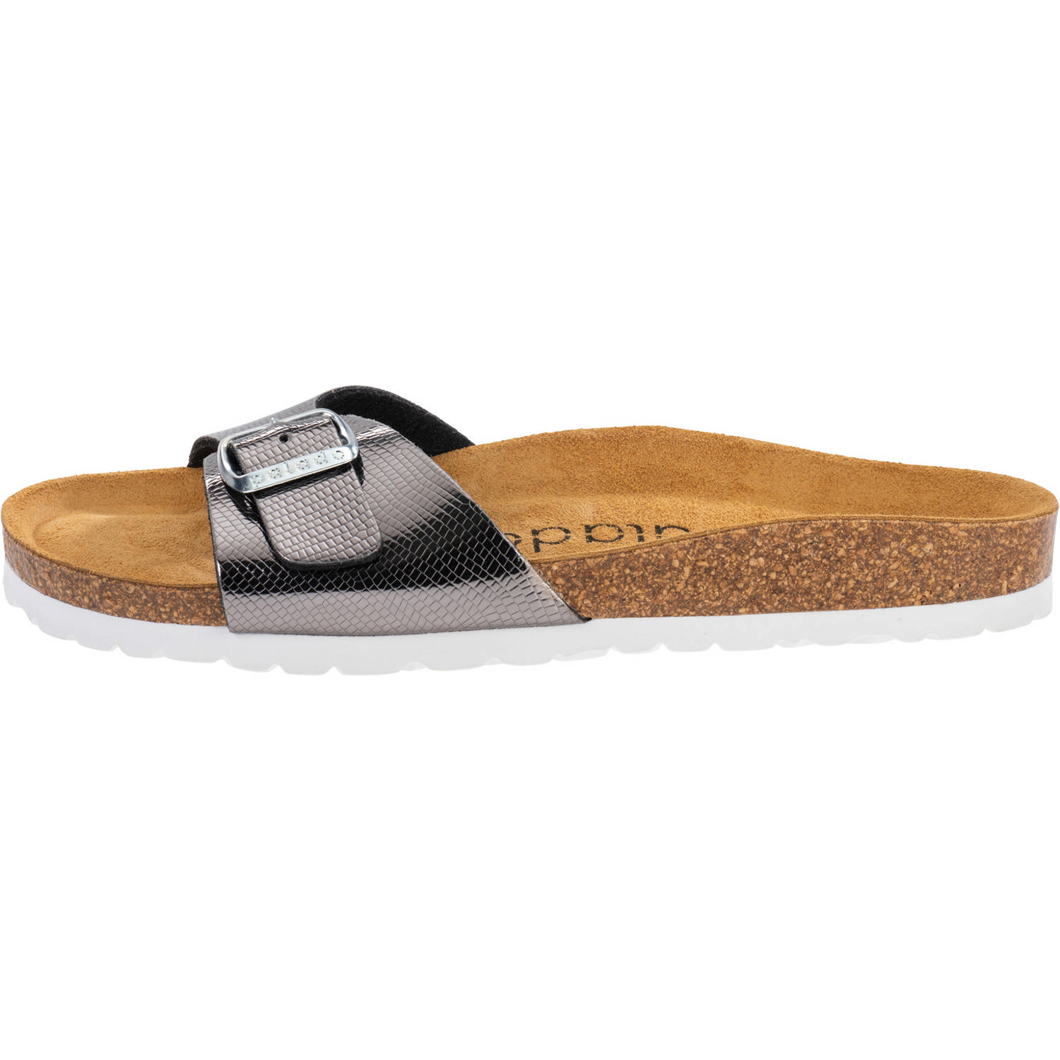 Palado Malta Coralino, Pantoletten, Damen, Metallic Snake Anthrazit