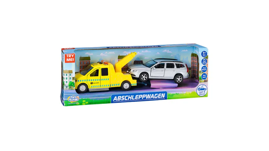 Müller - Toy Place - Die Cast Abschleppwagen-Spielset mit Licht und Sound