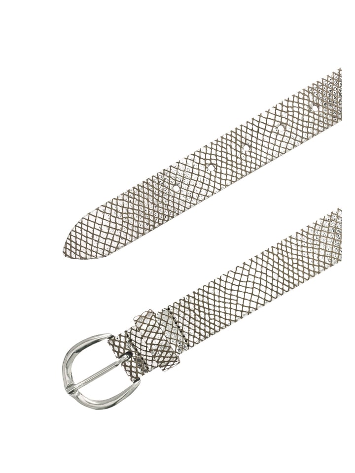 Tamaris Gürtel Essential Classics in taupe silber metallic 6215 günstig kaufen