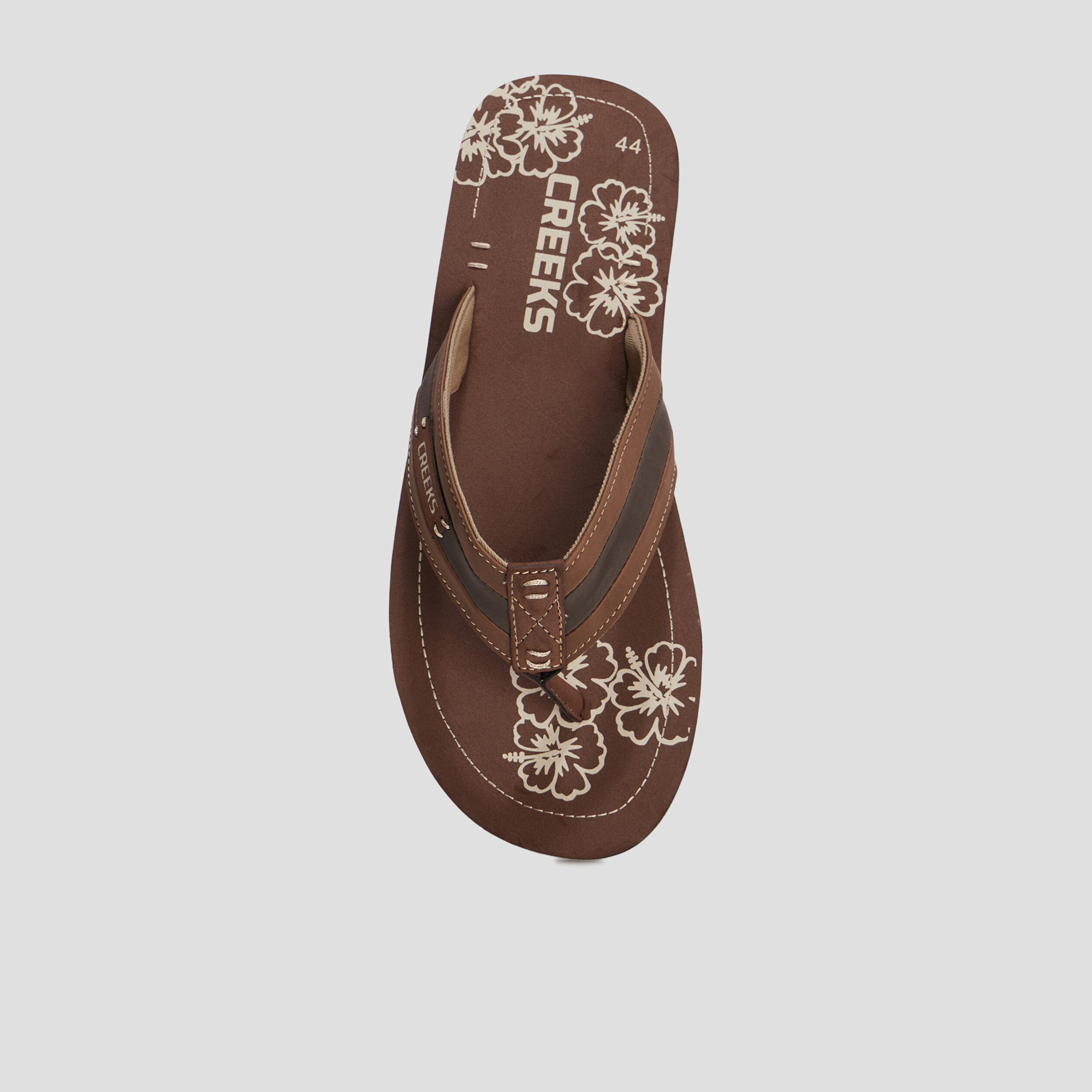 Mules tong Creeks marron homme | La Halle