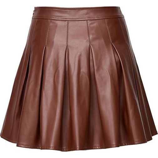 Threadbare Lederimitatrock