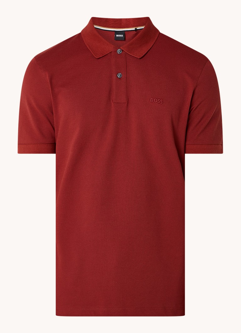 Polo HUGO BOSS Pallas de corte regular em algodão piqué